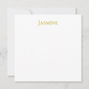 Goldfarbene einfache minimalistische professionell mitteilungskarte
