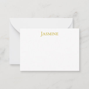 Goldfarbene einfache minimalistische professionell mitteilungskarte