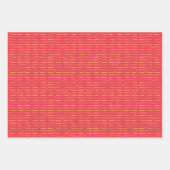 goldfarbene Halterungen mit hellfarbenem Hintergru Geschenkpapier Set (Vorderseite 3)