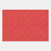 goldfarbene Halterungen mit hellfarbenem Hintergru Geschenkpapier Set (Vorderseite)