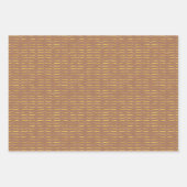 goldfarbene Halterungen mit hellfarbenem Hintergru Geschenkpapier Set (Vorderseite 2)