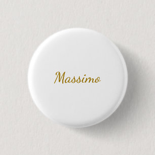 Goldfarbene Kalligrafie Elegant Schlicht Einfacher Button