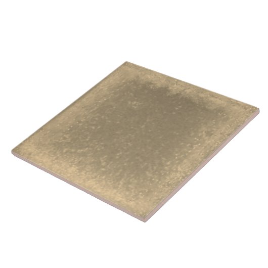 Goldfarbene Keramik Fliese (Seite)