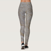 goldfarbene Messingchips Leggings (Rückseite)