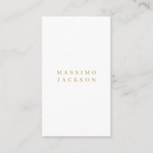 Goldfarbene minimalistische professionelle Serifen Begleitkarte