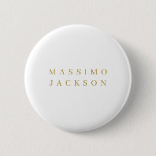 Goldfarbene minimalistische professionelle Serifen Button