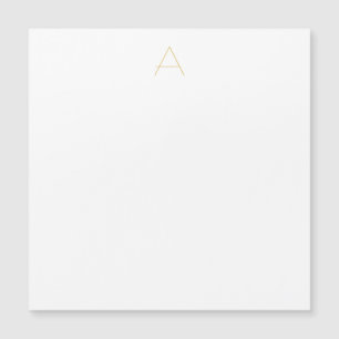 Goldfarbene Monogramm-Magnetkarte für Profis Magnetkarte