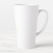 Goldfarbene Monogramm-Professionelle Anpassung Milchtasse (Rechts)