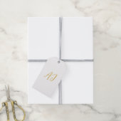 Goldfarbene Monogramm Professionelle Klassische In Geschenkanhänger (Mit Garn)