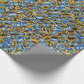 Goldfarbene Muster Geschenkpapier (Ecke)