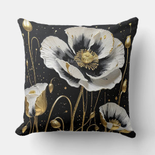 Goldfarbene Poppies Kissen