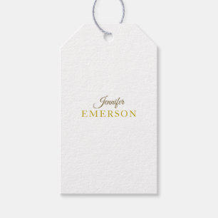 Goldfarbene professionelle minimalistische moderne geschenkanhänger