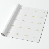 Goldfarbene professionelle minimalistische moderne geschenkpapier (Ungerollt)