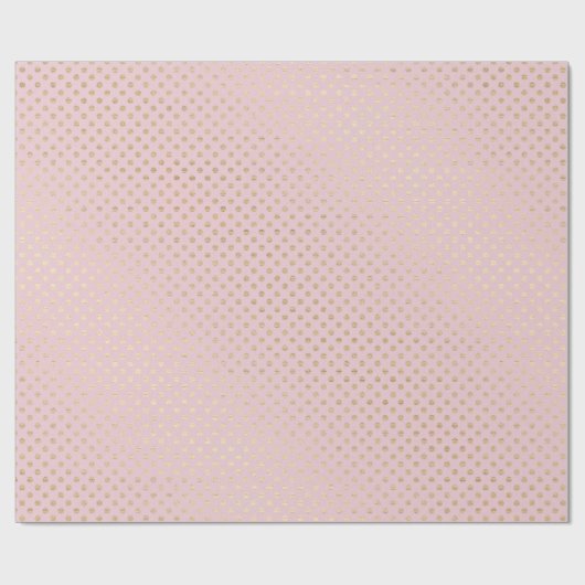 goldfarbene Schimmer-Punkte in rot-rosa Geschenkpapier (Flach)