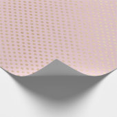 goldfarbene Schimmer-Punkte in rot-rosa Geschenkpapier (Ecke)