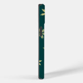 Goldfarbene Schneeflocken Name aquamarin Case-Mate iPhone Hülle (Rückseite / Rechts)