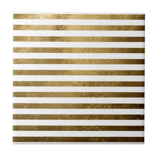 goldfarbene Streifen Fliese (Vorderseite)