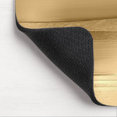 goldfarbene Textur metallisch stilvoll Mousepad (Ecke)