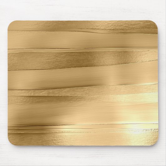 goldfarbene Textur metallisch stilvoll Mousepad (Vorne)