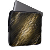 goldfarbene und schwarze Abdeckung Laptopschutzhülle (Vorne Rechts)