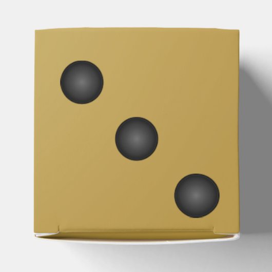 Goldfarbene Würfel oder Die Geschenkschachtel (Oben)