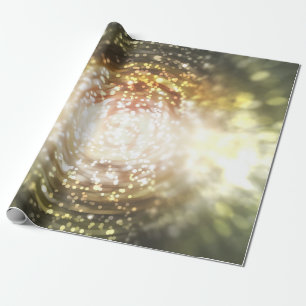 goldfarbener abstrakter Hintergrund mit defokussie Geschenkpapier