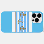 goldfarbener Anker, weißer Hintergrund Case-Mate iPhone Hülle (Rückseite (Horizontal))