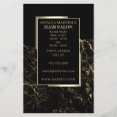 Goldfarbener Friseursalon (Rückseite)