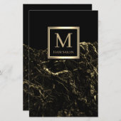 Goldfarbener Friseursalon (Vorne/Hinten)