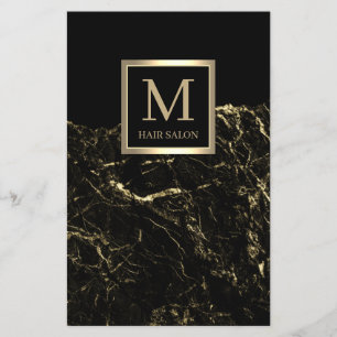 Goldfarbener Friseursalon