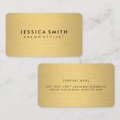 goldfarbener Hintergrund Visitenkarte (Vorne/Hinten)