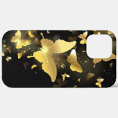 goldfarbener Schmetterling, Hintergrund, Design, F Case-Mate iPhone Hülle (Rückseite (Horizontal))