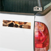 goldfarbener Sekttoast Autoaufkleber (Auf Lkw)
