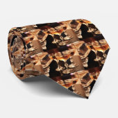 goldfarbener Sekttoast Krawatte (Gerollt)