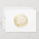 Goldfarbener Tree Yoga und Wellness-Geschenkkarte (Rückseite)