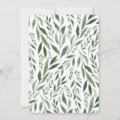 goldfarbenes Aquarell Einladung (Rückseite)