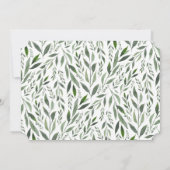 goldfarbenes Aquarell Einladung (Rückseite)