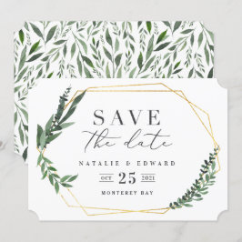 goldfarbenes Aquarell Einladung