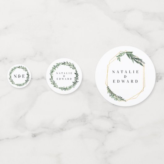 goldfarbenes Aquarell Konfetti (Vorderseiten)