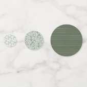 goldfarbenes Aquarell Konfetti (Rückseiten)