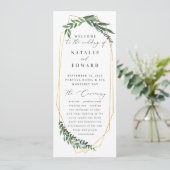 goldfarbenes Aquarell Programm (Stehend Vorderseite)