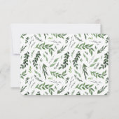 goldfarbenes Aquarell RSVP Karte (Rückseite)