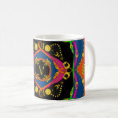 goldfarbenes Barock-, Ketten- und Gürtelmuster Kaffeetasse (VorderseiteRechts)