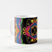 goldfarbenes Barock-, Ketten- und Gürtelmuster Kaffeetasse (Vorderseite Links)