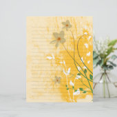 goldfarbenes, modernes Designpapier (Stehend Vorderseite)