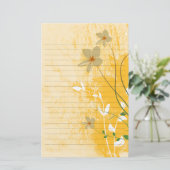 goldfarbenes, modernes Designpapier Briefpapier (Stehend Vorderseite)