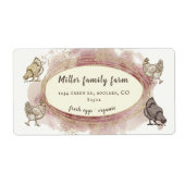 goldfarbenes, rosa, modernes Eierkarton (Vorne)