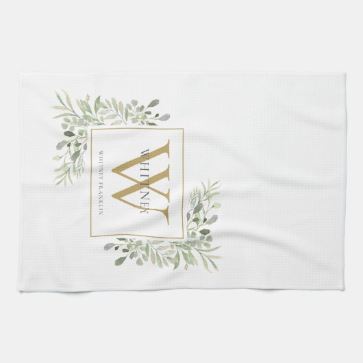 Goldfarbengrün Geschirrtuch (Horizontal)