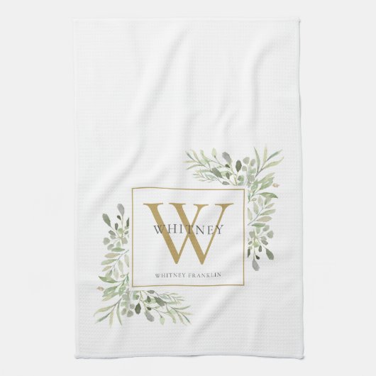 Goldfarbengrün Geschirrtuch (Vertikal)