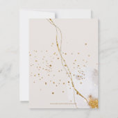 Goldfarbenhochzeit Dankeskarte (Rückseite)